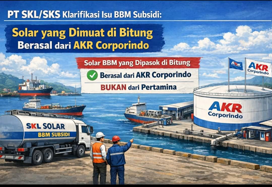 Dermaga Polairud Bitung PT. SKL/SKS Tegaskan Kegiatan Loading BBM Didermaga Polairud Adalah Legal dari Tebusan AKR Corporindo